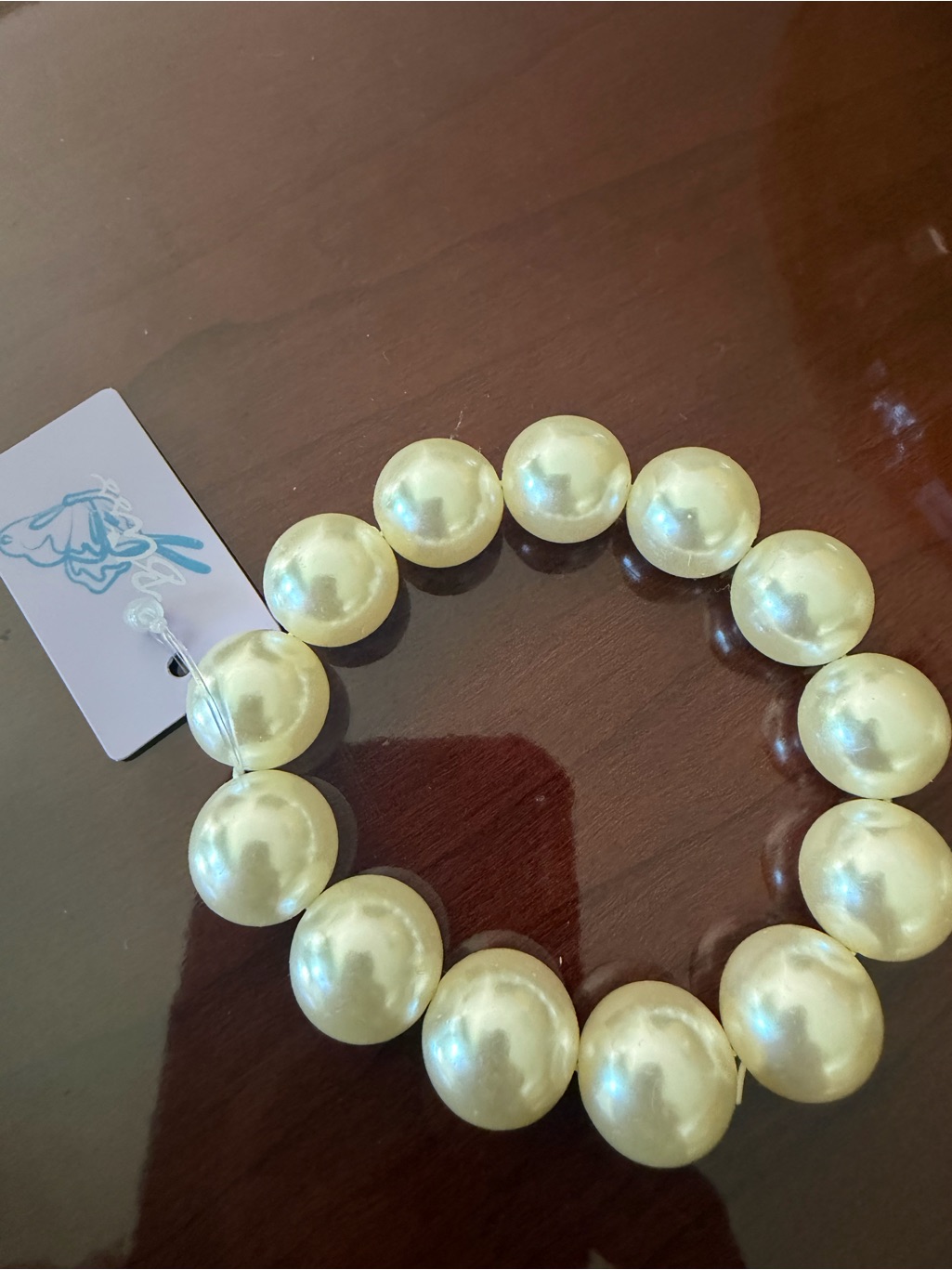 Bliss Cream Pearl Stretch Bracelet